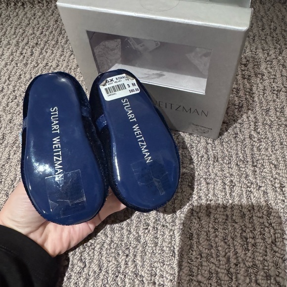 Stuart Weitzman Kids Navy Blue Shoes - Picture 3 of 3